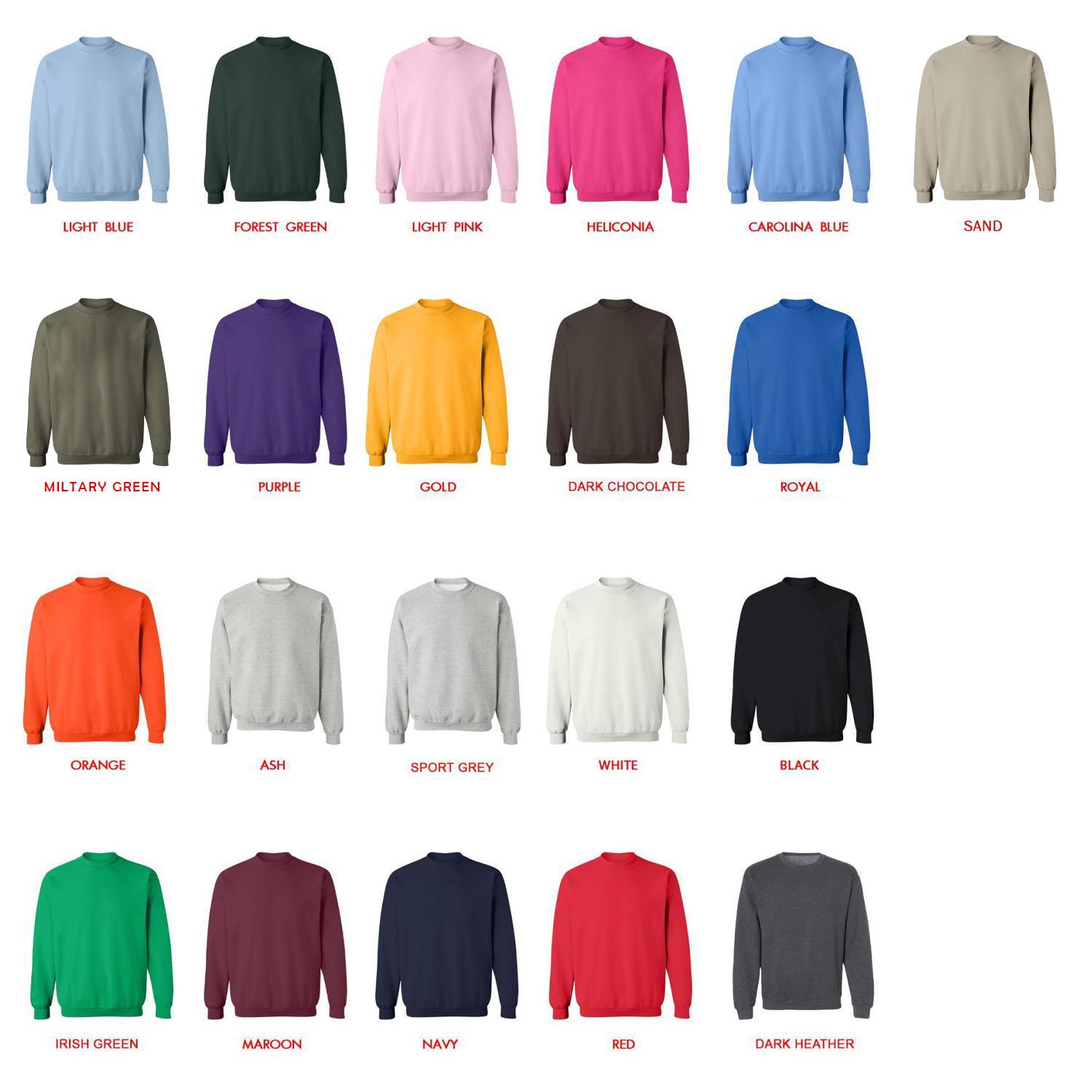 sweatshirt color chart - Jujutsu Kaisen Shop