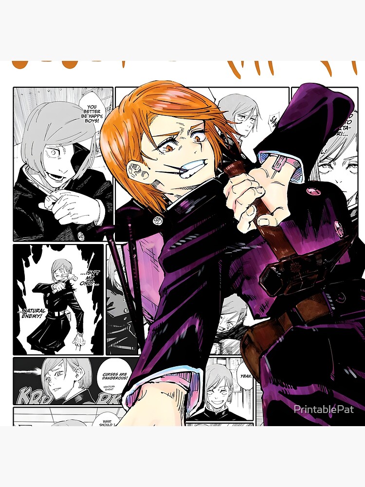 Jujutsu Kaisen Nobara Print Kugisaki Nobara Character Print Manga Room Decor Anime Wall Art Tapestry - Image 2
