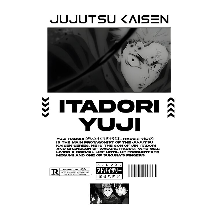 Itadori The Cursed Boy Tote Bag - Image 2