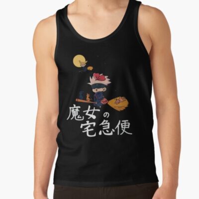 Moonlight Delivery With Extra Cats Tank Top