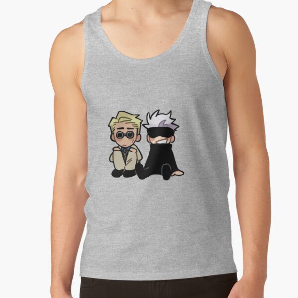 Mentor And Student Sitting Duo Chibi Tank Top - Image 3