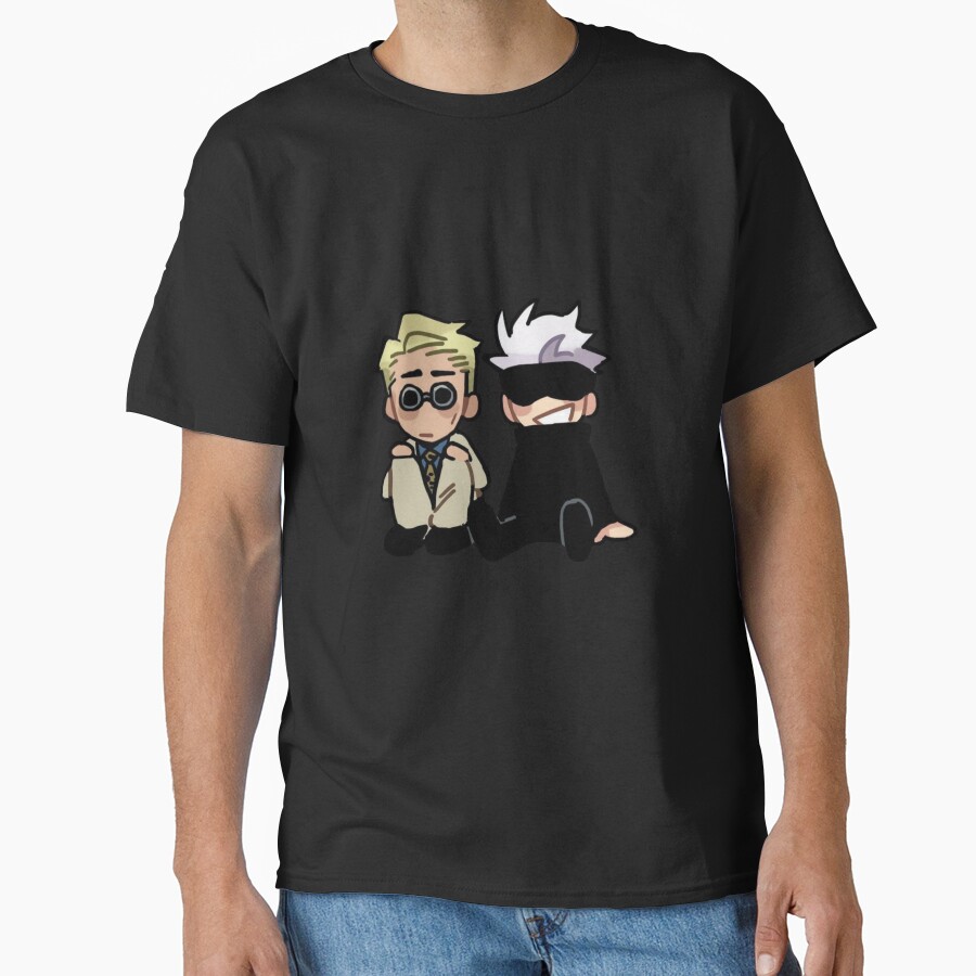 Mentor And Student Sitting Duo Chibi T-shirt - Image 2