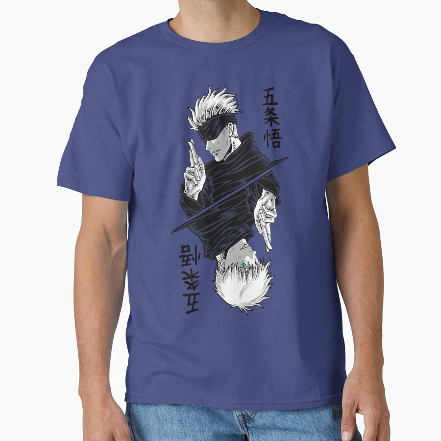Gojo The Leader Black White Design T-shirt - Image 4