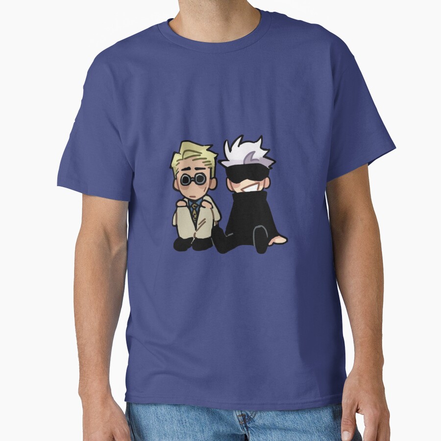 Mentor And Student Sitting Duo Chibi T-shirt - Image 4