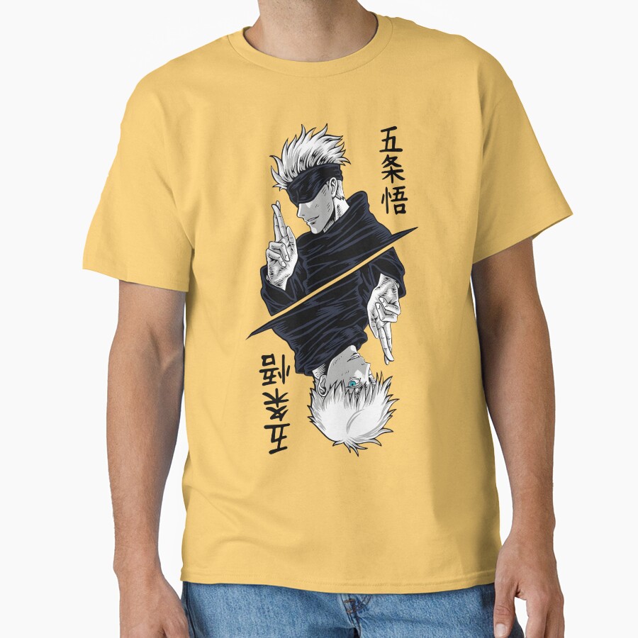 Gojo The Leader Black White Design T-shirt - Image 6
