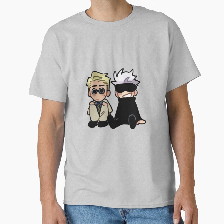 Mentor And Student Sitting Duo Chibi T-shirt - Image 3