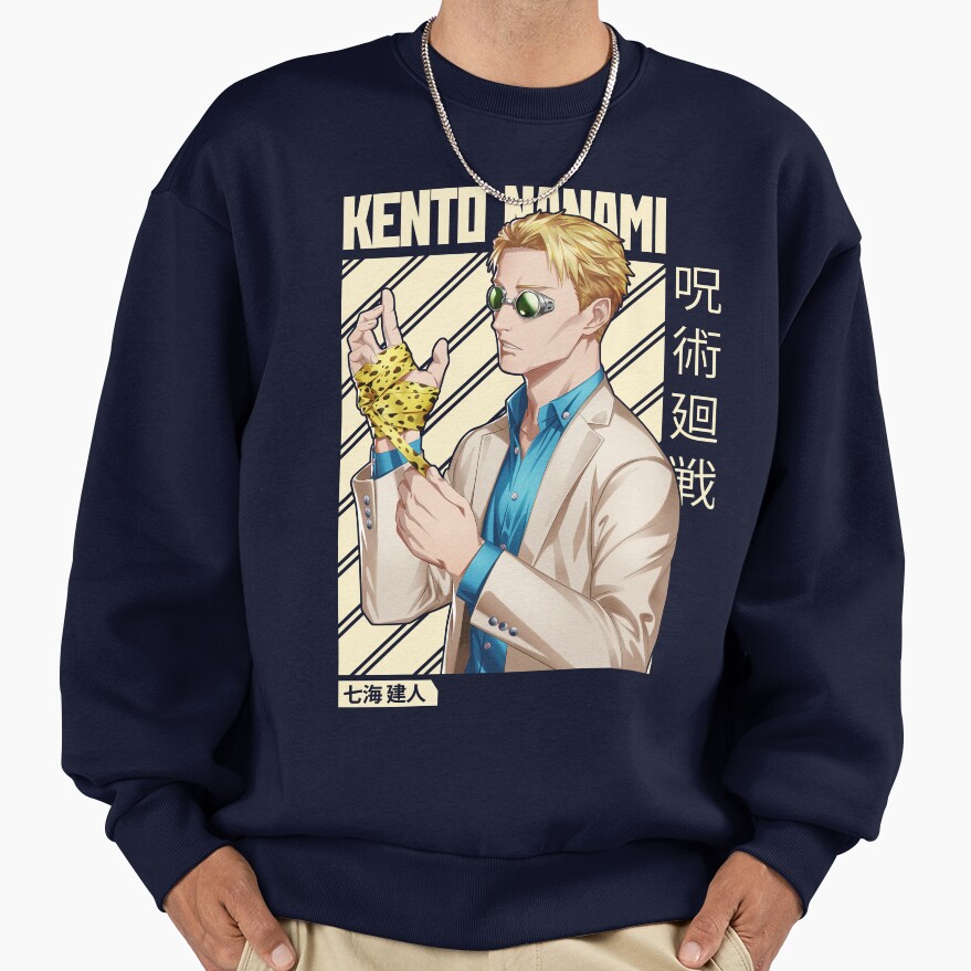 Kento Nanami Jujutsu Kaisen Nanami Kento Anime Manga Character Fan Sweatshirt - Image 5