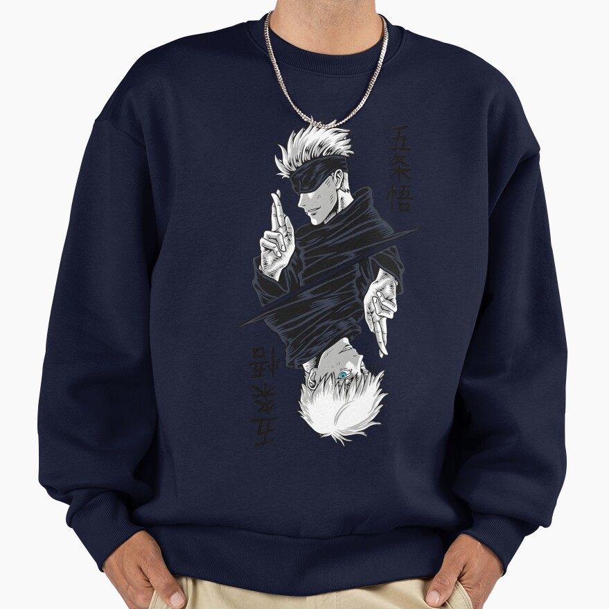 Gojo The Leader Black White Design Sweatshirt - Image 5