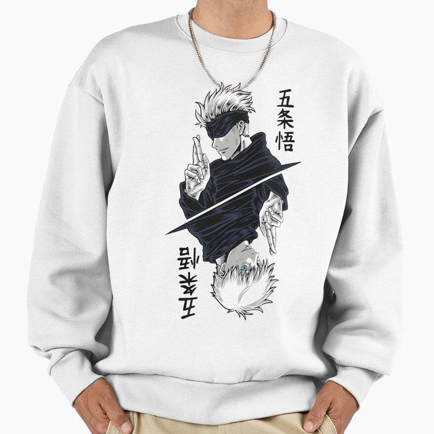 Gojo The Leader Black White Design Sweatshirt
