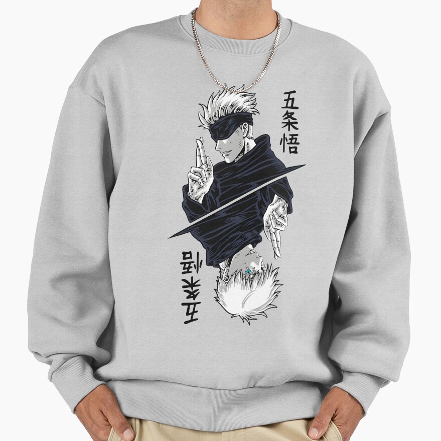 Gojo The Leader Black White Design Sweatshirt - Image 4