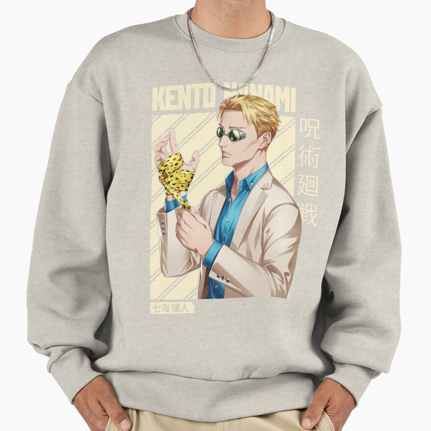 Kento Nanami Jujutsu Kaisen Nanami Kento Anime Manga Character Fan Sweatshirt - Image 3