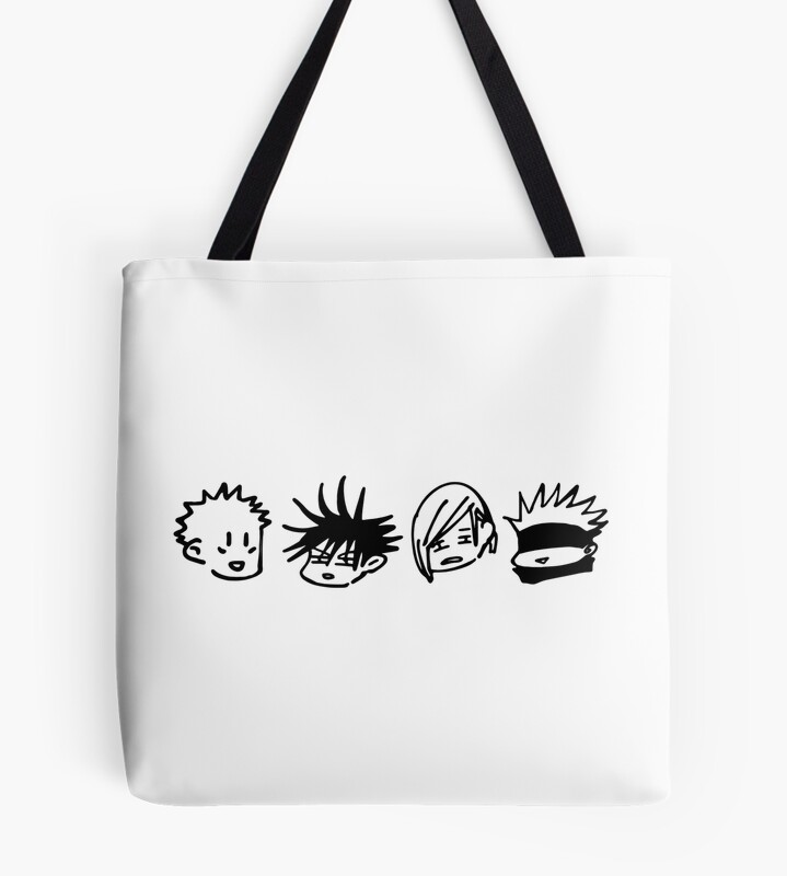 Chibi Faces Tote Bag