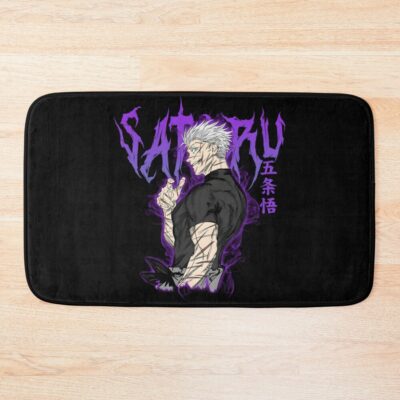 Gooojoo The Leader Purple Text Bath Mat