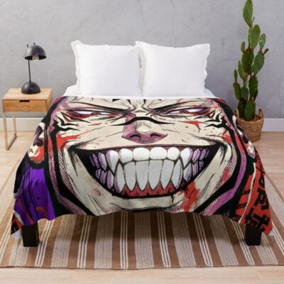 Gym Bro Of The Underworld Throw Blanket