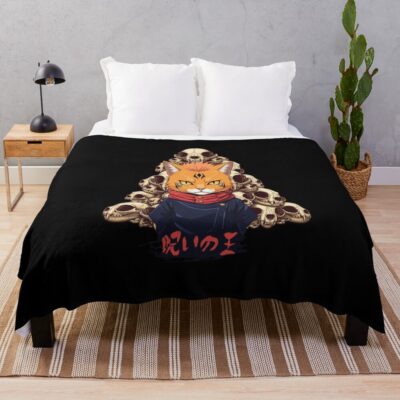 Cursed Cat Throw Blanket