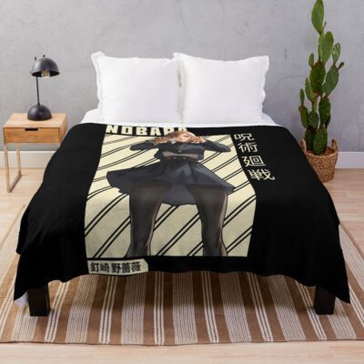 Nobara Kugisaki Jujutsu Kaisen Anime Fan Throw Blanket