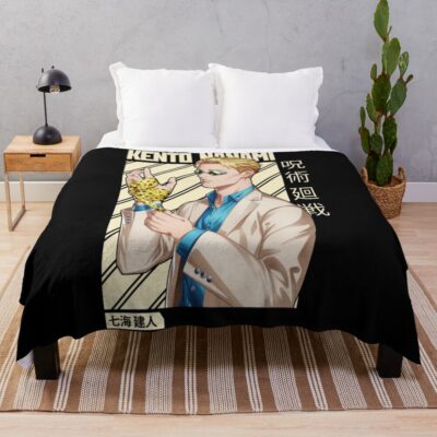 Kento Nanami Jujutsu Kaisen Nanami Kento Anime Manga Character Fan Throw Blanket