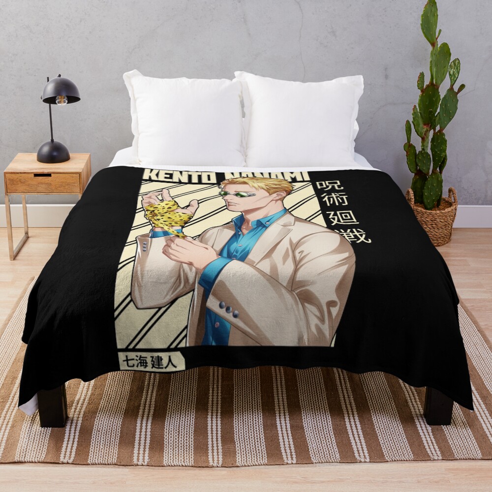 Kento Nanami Jujutsu Kaisen Nanami Kento Anime Manga Character Fan Throw Blanket