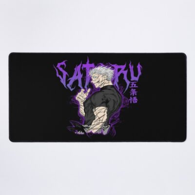 Gooojoo The Leader Purple Text Mouse Pad