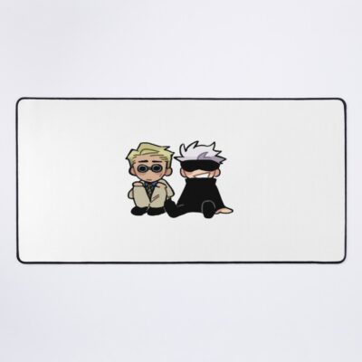 Mentor And Student Sitting Duo Chibi Mouse Pad
