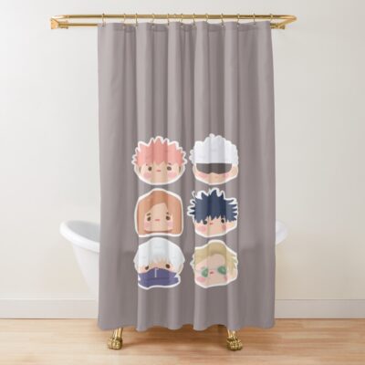Jujutsu Kaisen Cute Art Shower Curtain