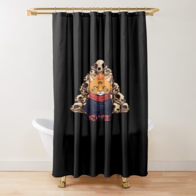 Cursed Cat Shower Curtain