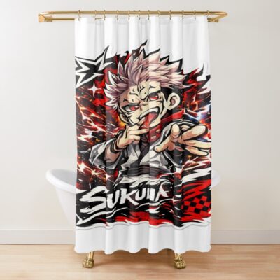 Chibi Sukuna Shower Curtain