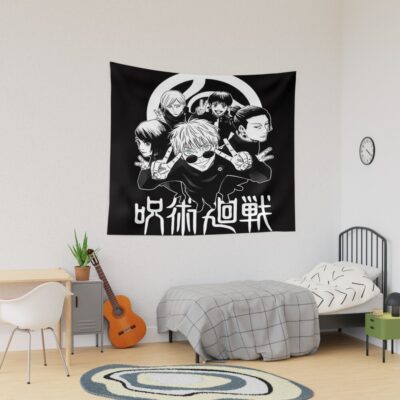 Sorcerers Standing Against Absolute Darkness Tapestry