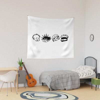 Chibi Faces Tapestry