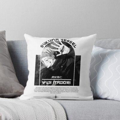 Copy Of Itadori The Cursed Boy Throw Pillow