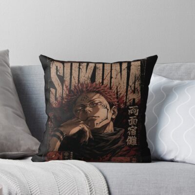 Ryumen Sukuna Throw Pillow