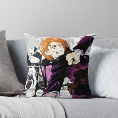 Jujutsu Kaisen Nobara Print Kugisaki Nobara Character Print Manga Room Decor Anime Wall Art Throw Pillow
