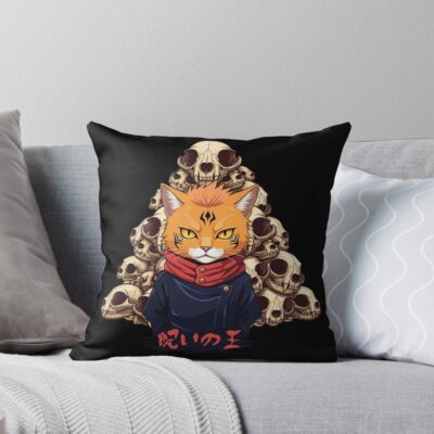 Cursed Cat Throw Pillow