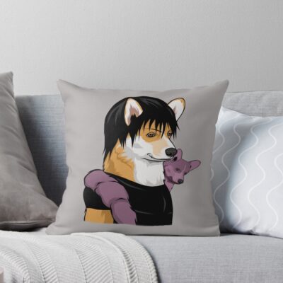 Corgi Toji Throw Pillow
