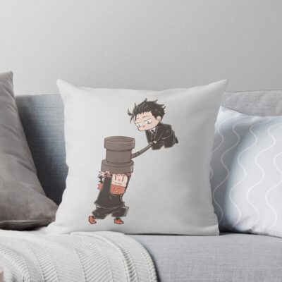 Retrial Of The Soul Higuruma And Itadori Jjk Throw Pillow